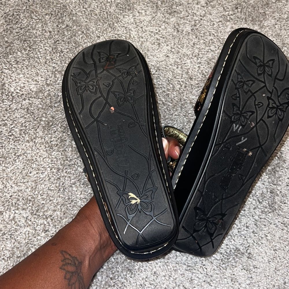 Alegria Tuscany Leather Slip-on Mary Janes 38 - Picture 4 of 4